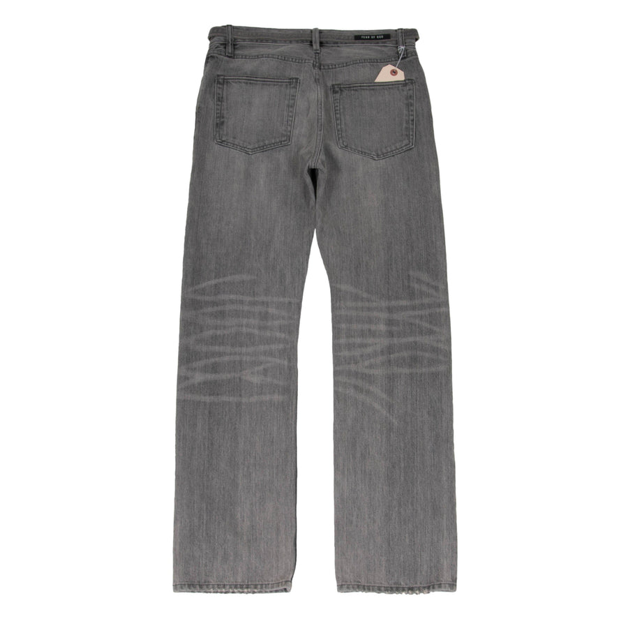 Relaxed Fit Selvedge Denim Gray Jeans FEAR OF GOD 