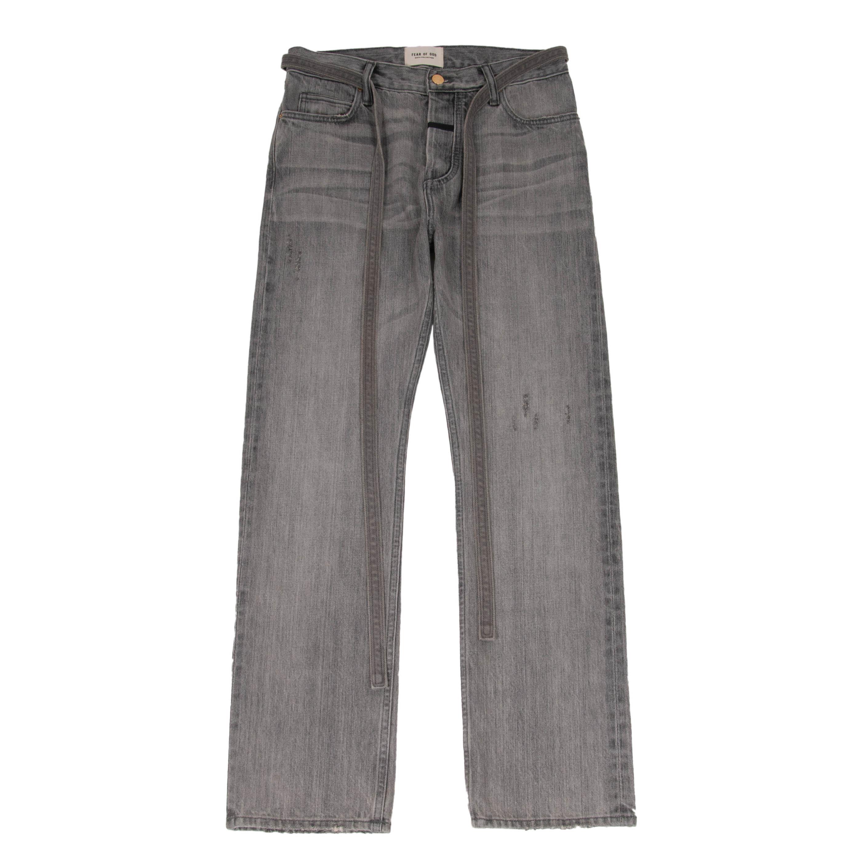 Fear Of God Relaxed Fit Selvedge Denim Gray Jeans Pants – THE-ECHELON