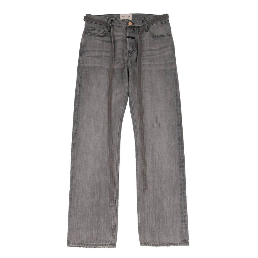 Relaxed Fit Selvedge Denim Jeans (Gray) FEAR OF GOD 
