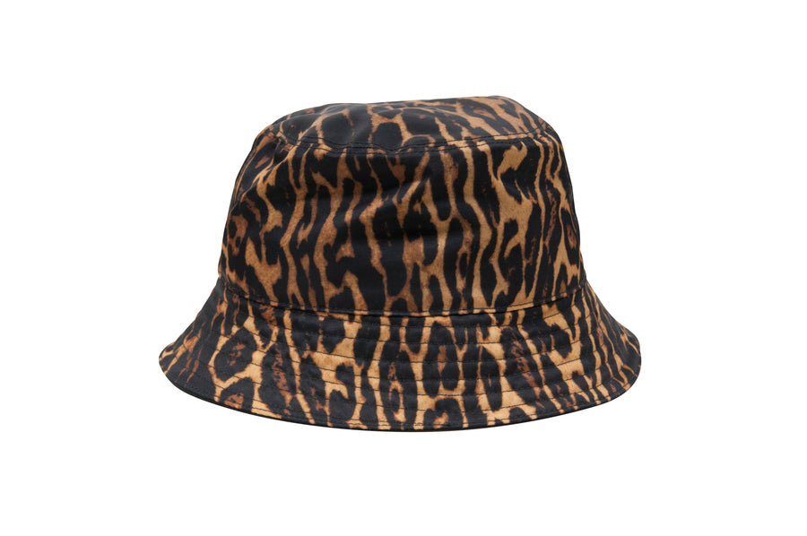 Reversible Leopard Print Bucket Hat Burberry 