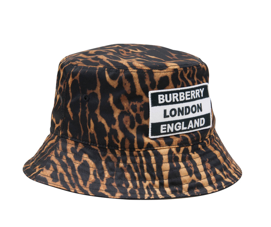 Reversible Leopard Print Bucket Hat Burberry 