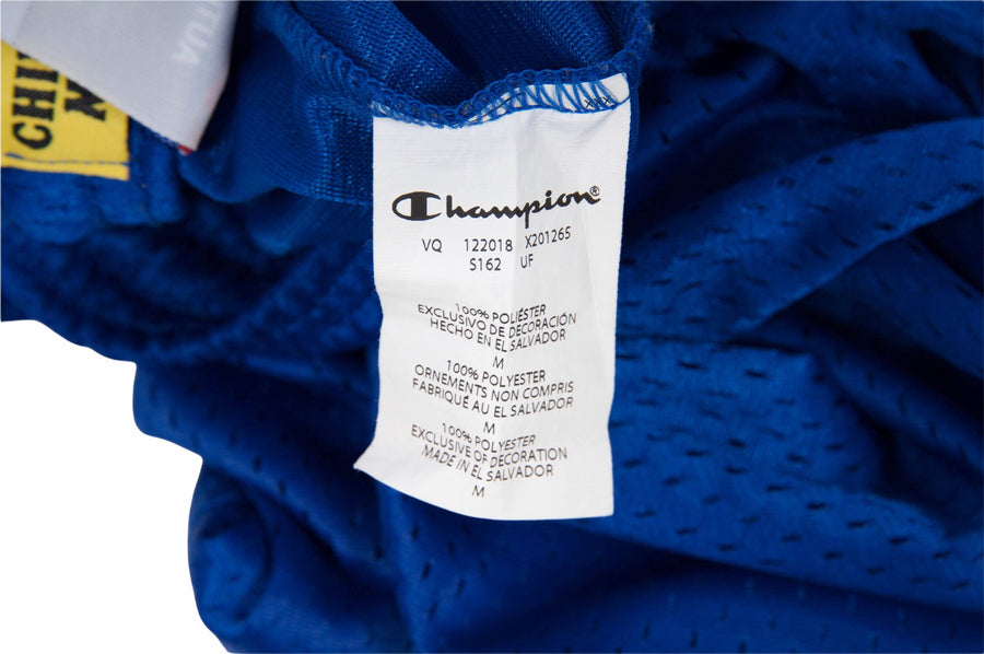 Rhinestone Rainbow Arc Logo Blue Champion Shorts Chinatown Market 