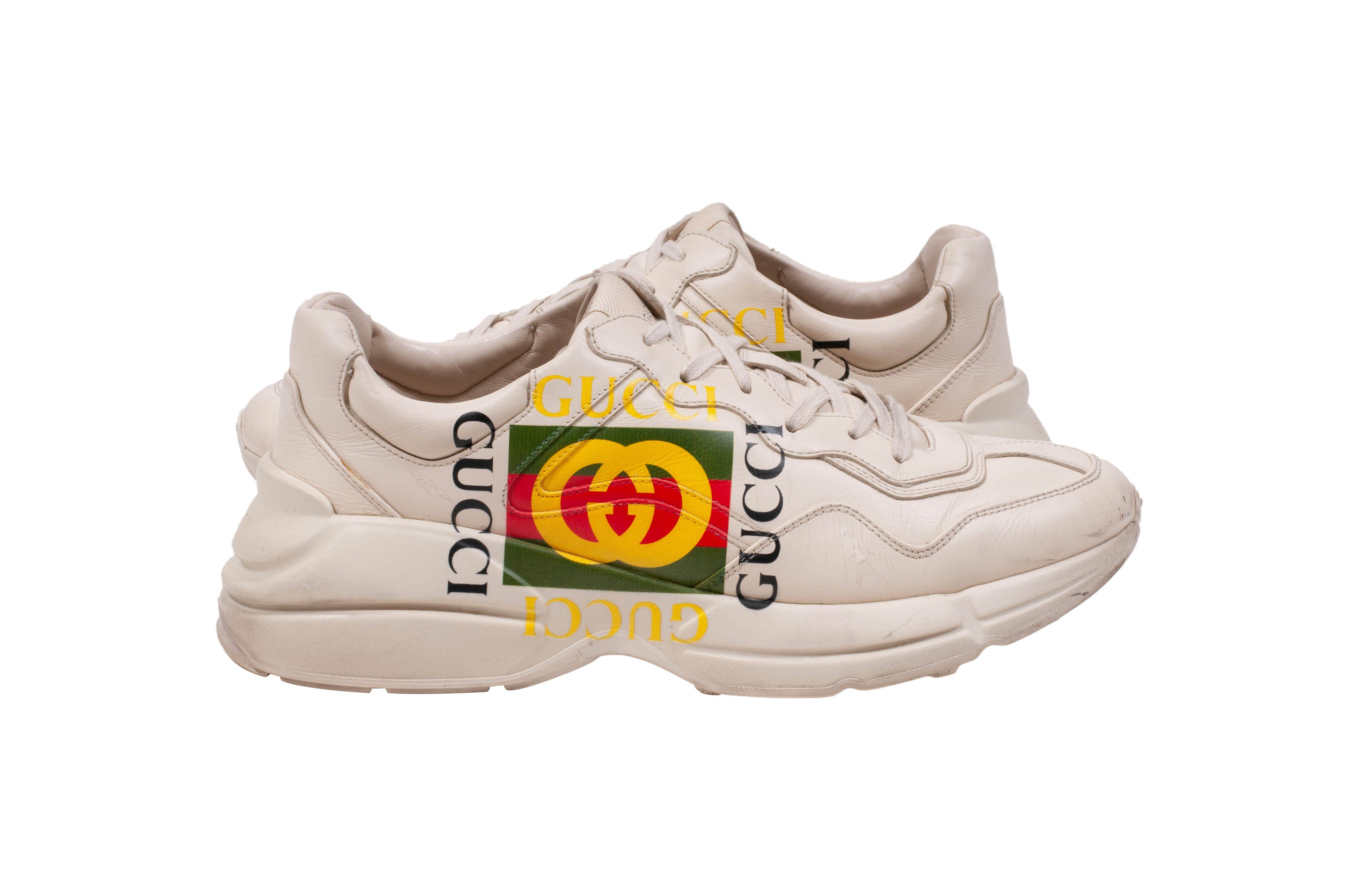 Rhyton Gucci Logo Sneakers – THE-ECHELON