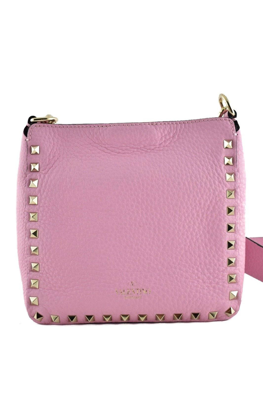 Rockstud Pink Rose Mini Leather Shoulder Strap Messenger Crossbody Bag VALENTINO 