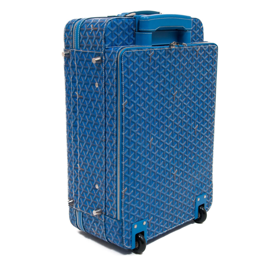 Goyard Blue Goyard Roller Suitcase
