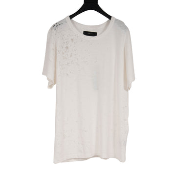 Shotgun Distressed Tee Shirt (White) Amiri 