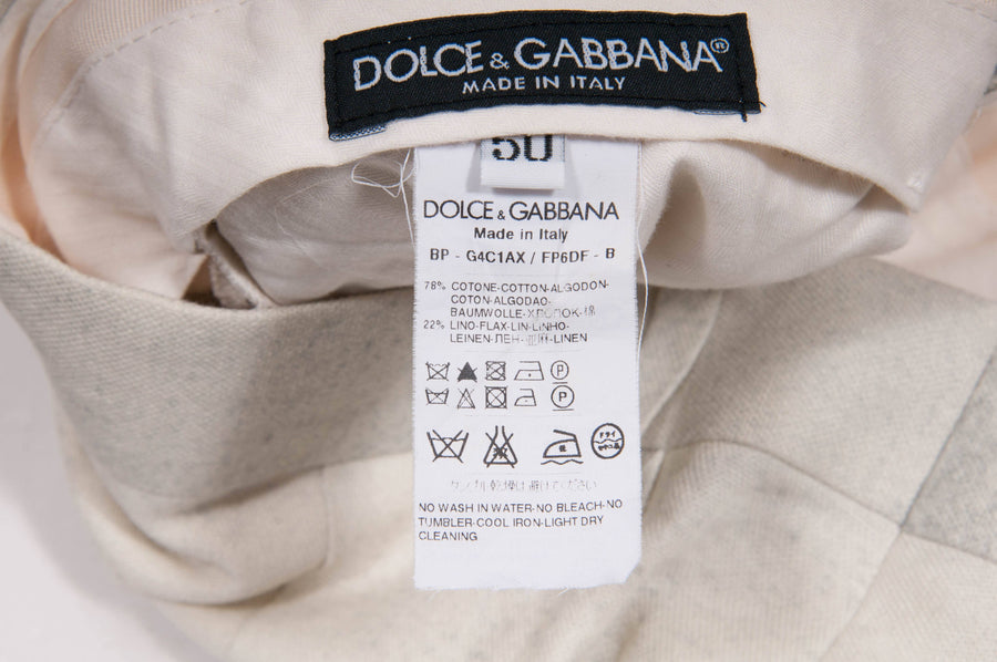 Sicilian Ruins Artwork Print Pleated Bermuda Shorts Dolce & Gabbana 