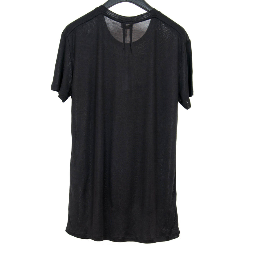 Silk Black Pocket T Shirt SAINT LAURENT 