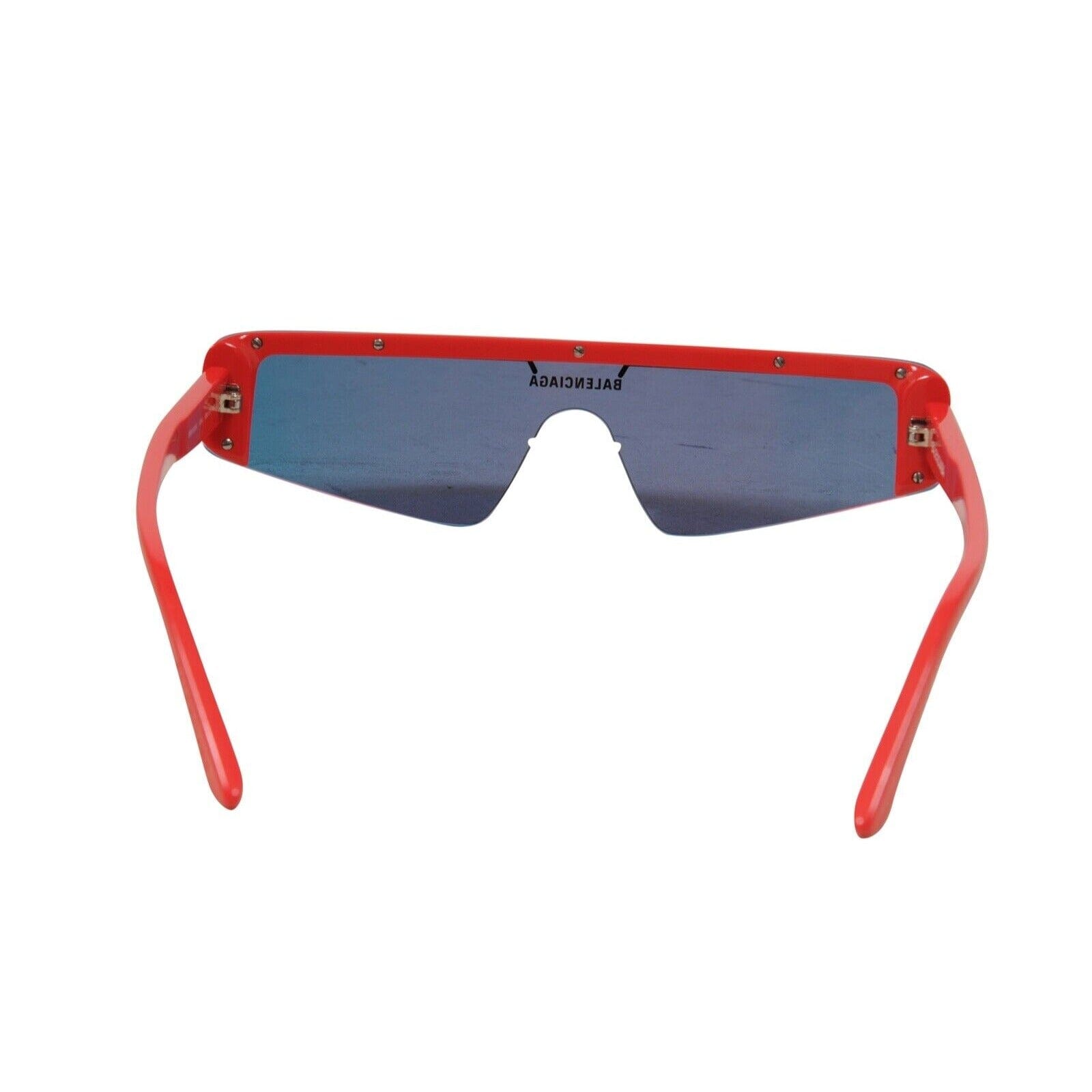 Balenciaga Ski Sunglasses - reflective Balenciaga Ski Reflective Shield Sunglasses Red Logo Extreme  main image 4