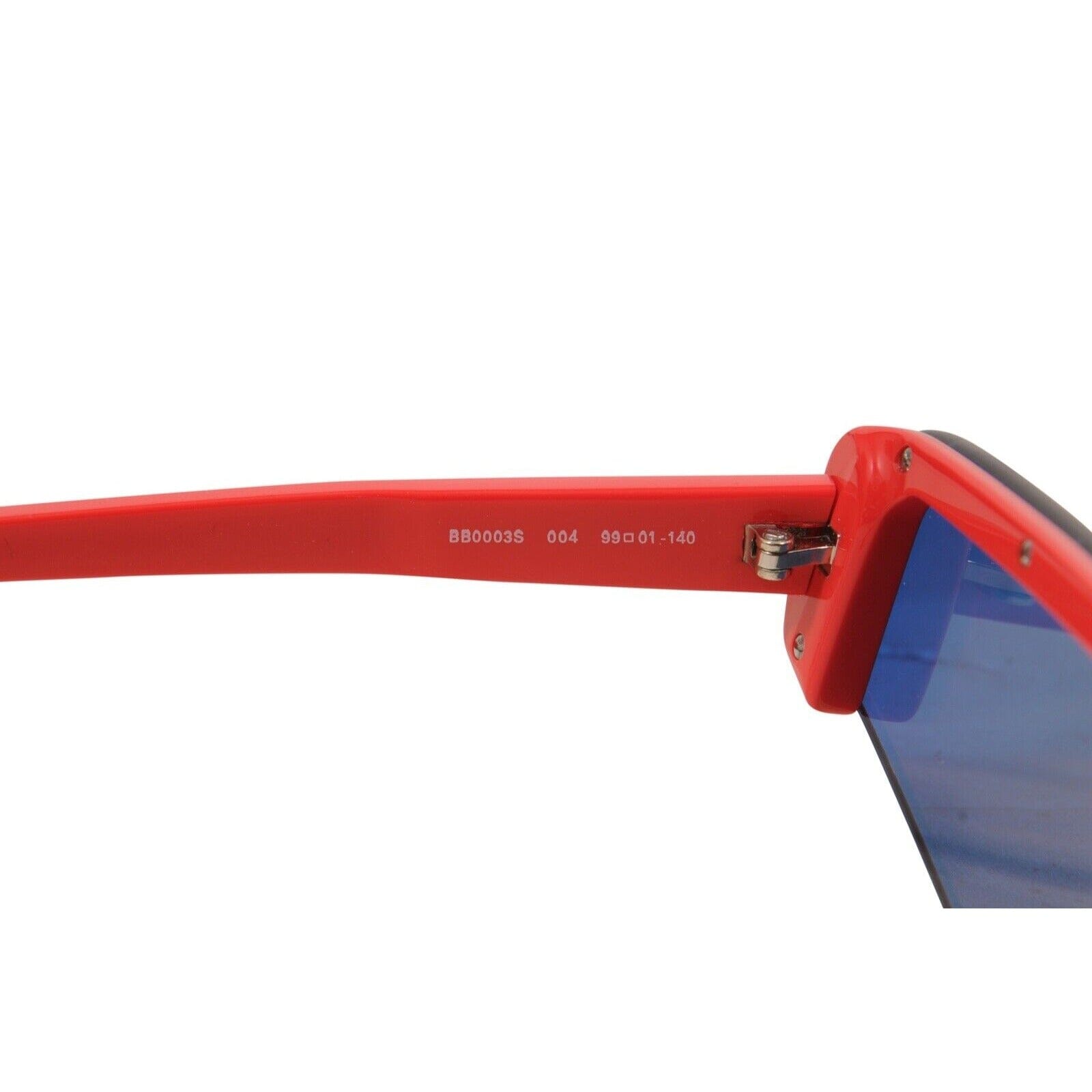 Balenciaga Ski Reflective Shield Sunglasses Red Logo Extreme 