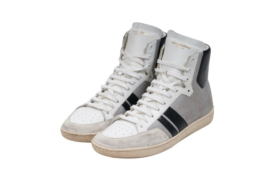 SL/04 Court Classic White Gray High Top Sneakers LOUIS VUITTON 