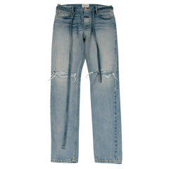 Slim Fit Distressed Selvedge Denim Jeans (Indigo) – THE-ECHELON