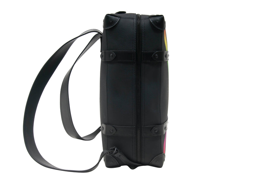Louis Vuitton Soft Trunk Taiga Rainbow Shoulder Bag Virgil Abloh M30341  w/Box