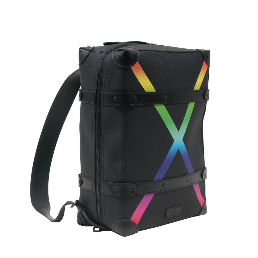 louis vuitton backpack rainbow Louis Vuitton Men's Black Rainbow Soft Trunk Backpack Taiga PM M30337 – THE-ECHELON