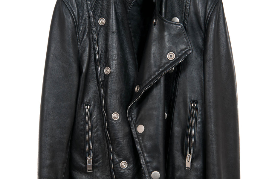 SS13 Asymmetric Leather Jacket SAINT LAURENT 