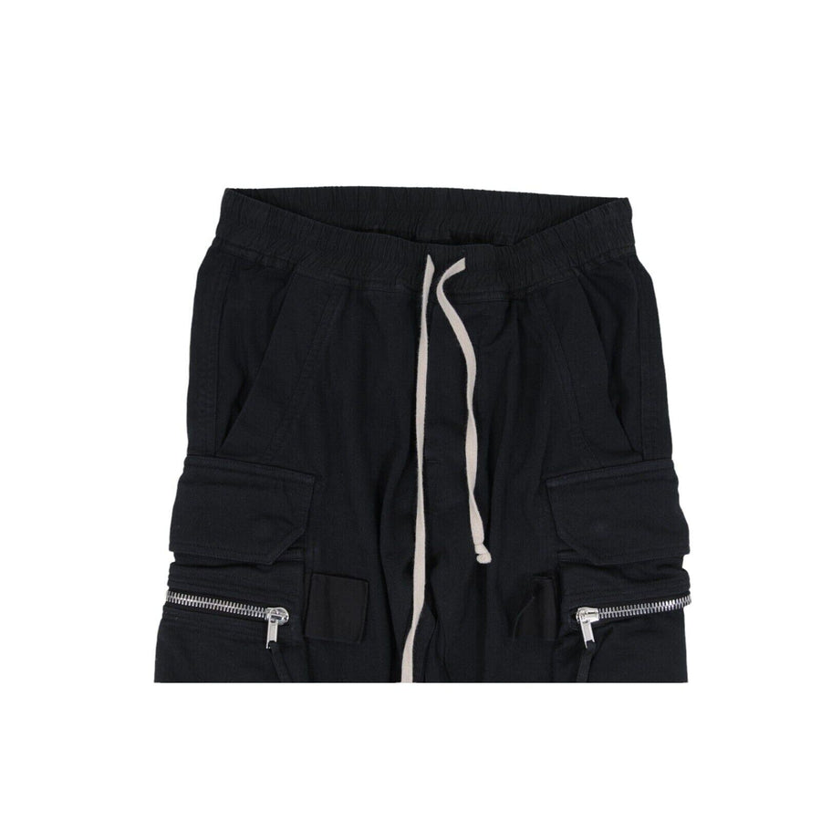 SS17 Walrus Cargo Pants Black Cotton Cuffed Jogger Sweatpants RICK OWENS 