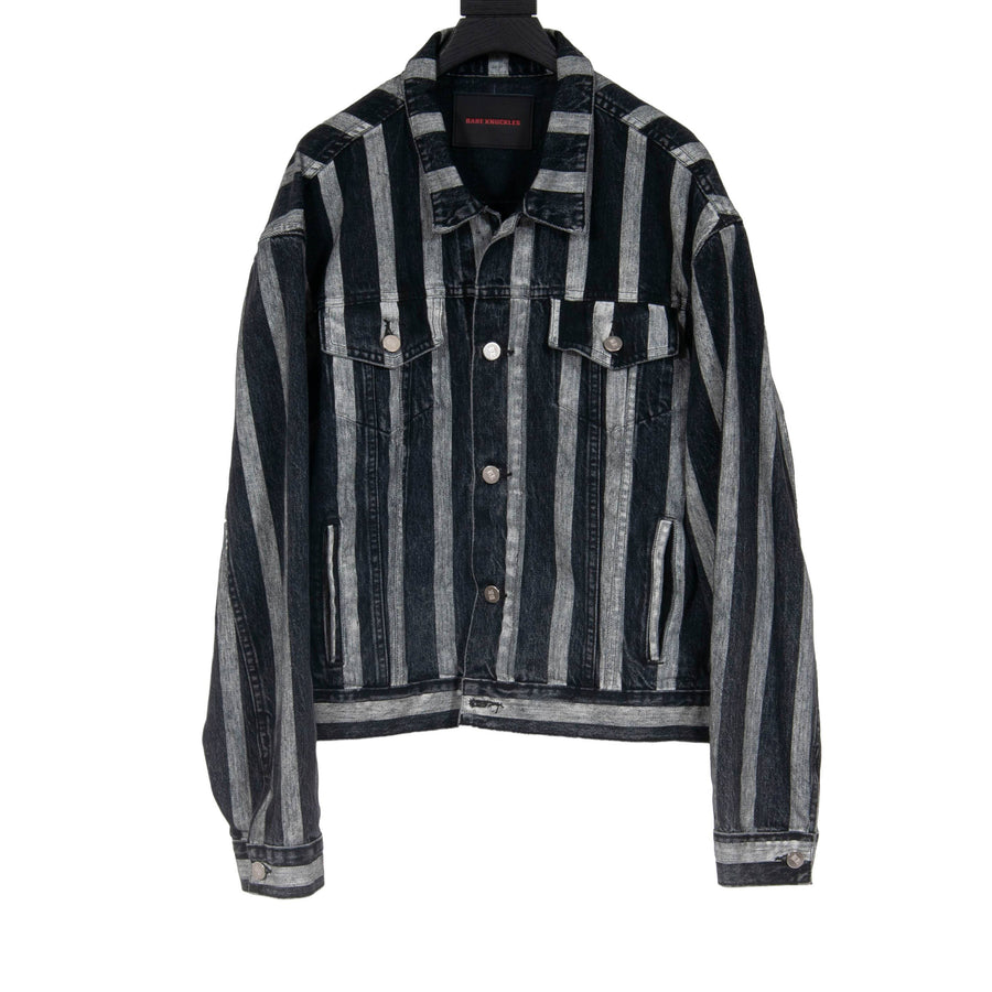 Denim jacket best sale with stripes