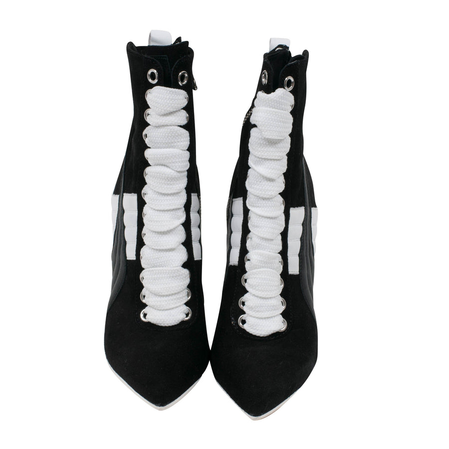 Suede Lace Up Sneaker Heels Boots/Booties Fenty Puma 