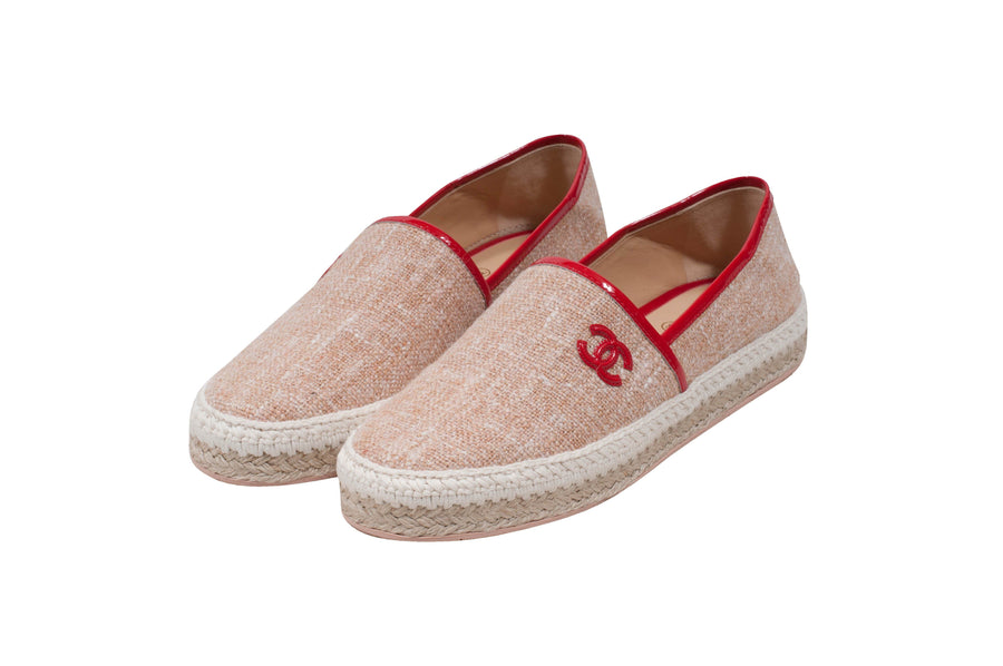 Tan And Red Espadrille CHANEL 