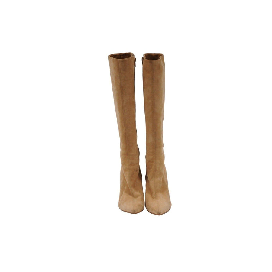 Tan Suede 100m Kate Knee High Boots CHRISTIAN LOUBOUTIN 