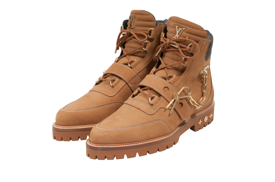 Louis Vuitton LV Hiking Suede Hiking Boots - Orange Boots, Shoes