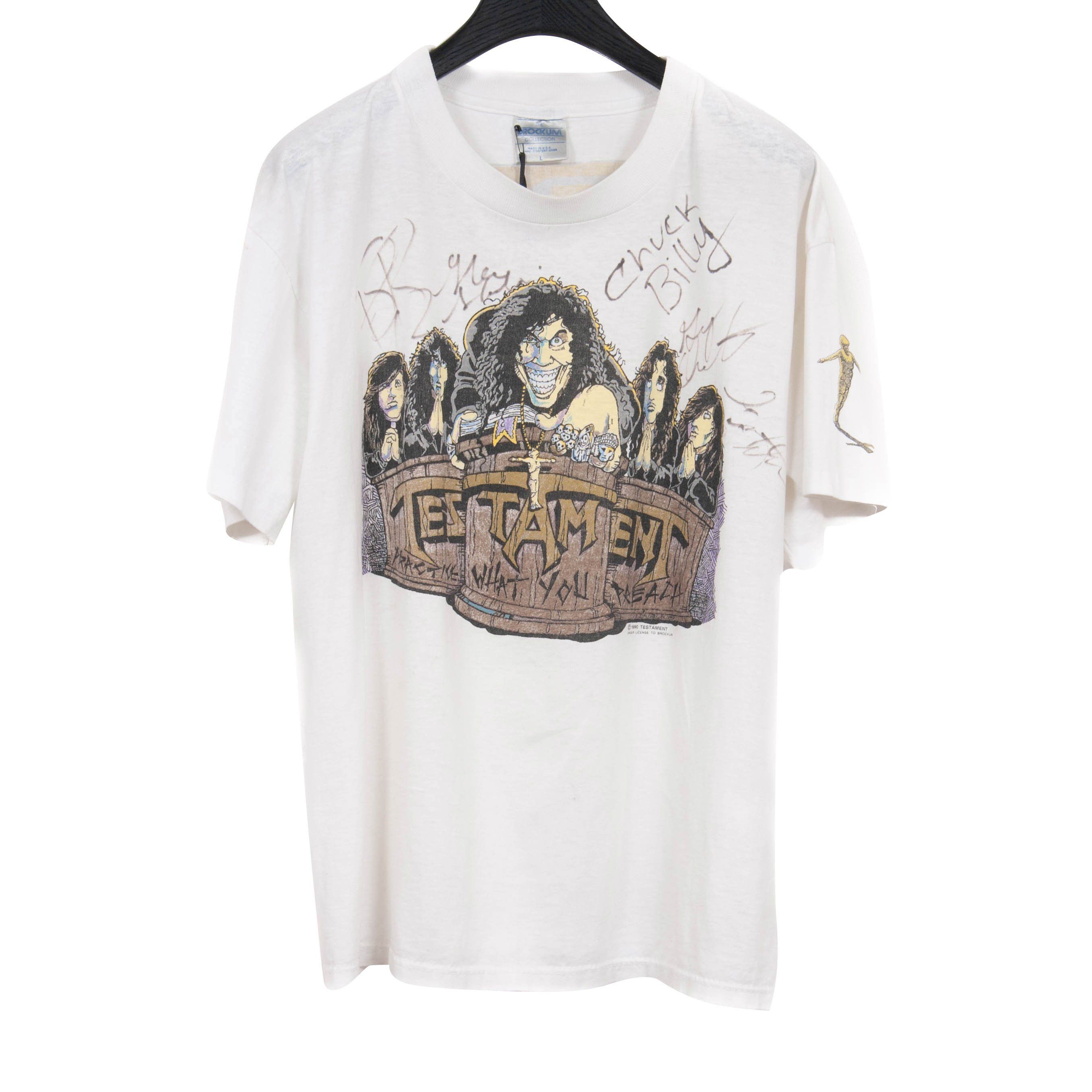 Testament Autographed T Shirt – THE-ECHELON