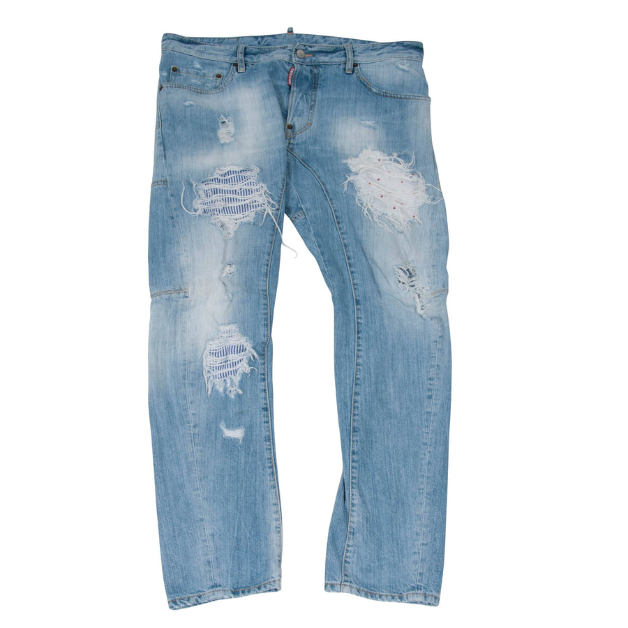 Tidy Biker Jeans (Light Wash Indigo) DSQUARED2 