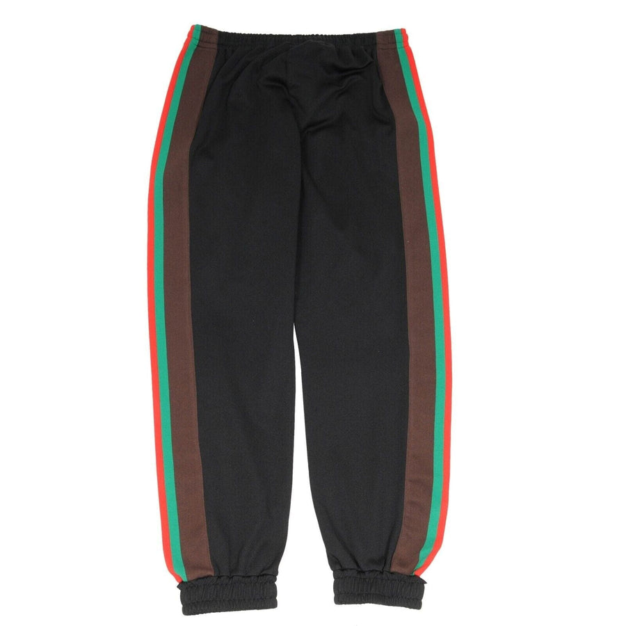 Gucci Track Pants Black Green Red Stripped Drawstring Joggers