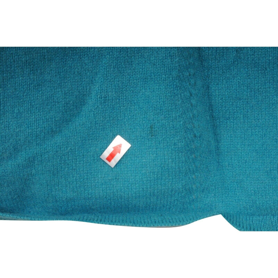 Turquoise Cropped Vtg U Neck Cashmere Sweater Marni 