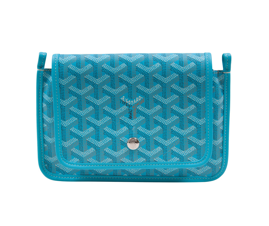 Goyard Goyardine Plumet Wallet on Strap - Blue Crossbody Bags