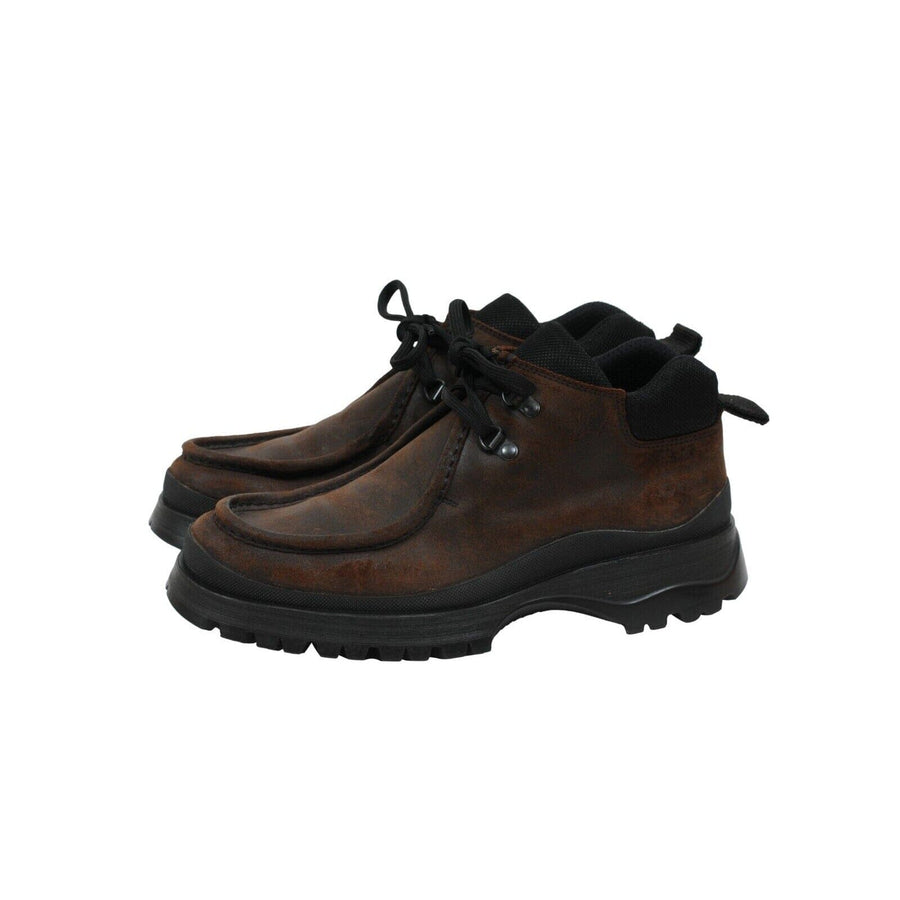 Tyrolean Brixxen Brown Suede Hiking Boots Prada 