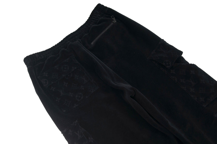 New Louis Vuitton Black Virgil Abloh Pocket Monogram Velour