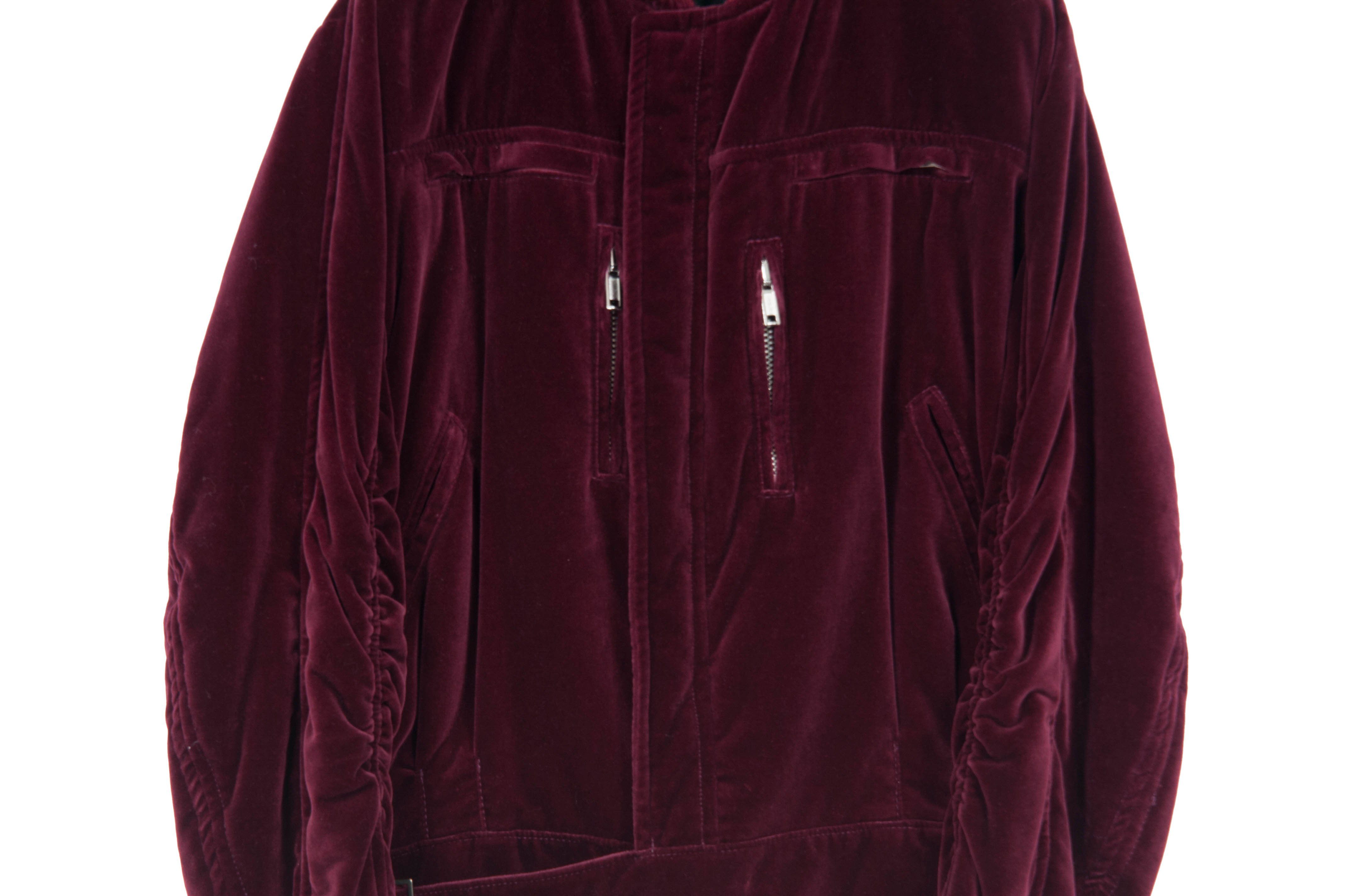 Red Velvet Bomber Jacket