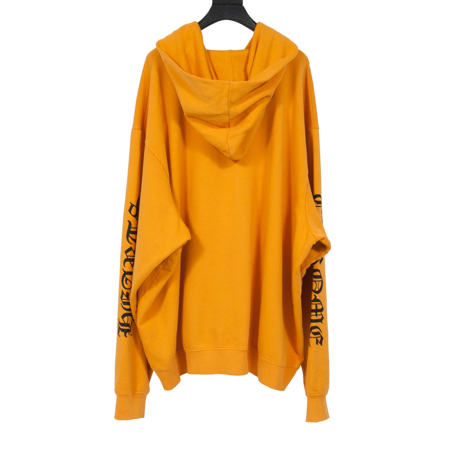 Vertical Logo Yellow Hoodie – THE-ECHELON - Main Image