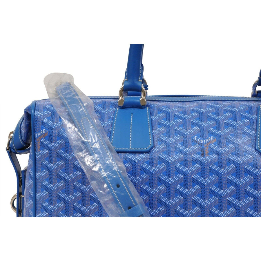 Victoria GM Blue Crossbody Travel Tote Duffle Weekend Carry On Bag GOYARD 