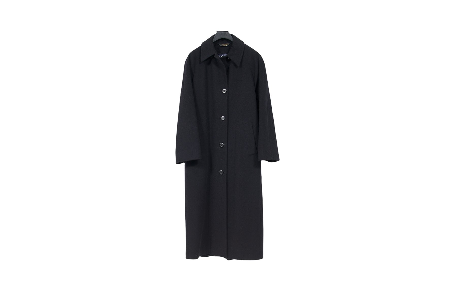Burberrysヴィンテージ 3WAY フィールドコート 深み黒 L〜XL相当 Vintage Burberrys Men's Black Wool Winter Over Long Trench Coat