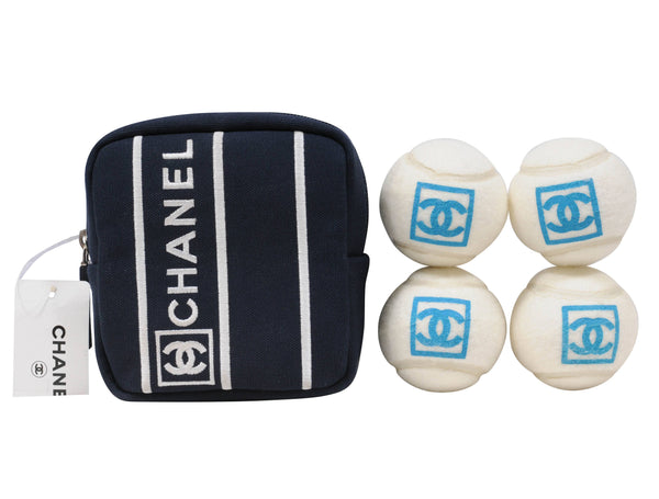 Chanel Off White Black CC Logo Sports Game Novelty Tennis Ball - A