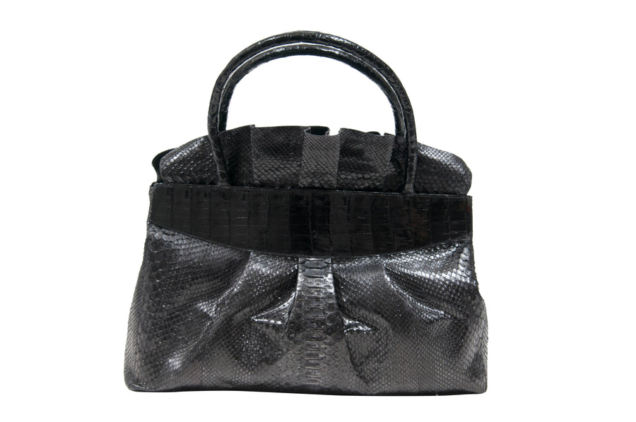 Vintage Crocodile Tote Bag (Black) Nancy Gonzalez 