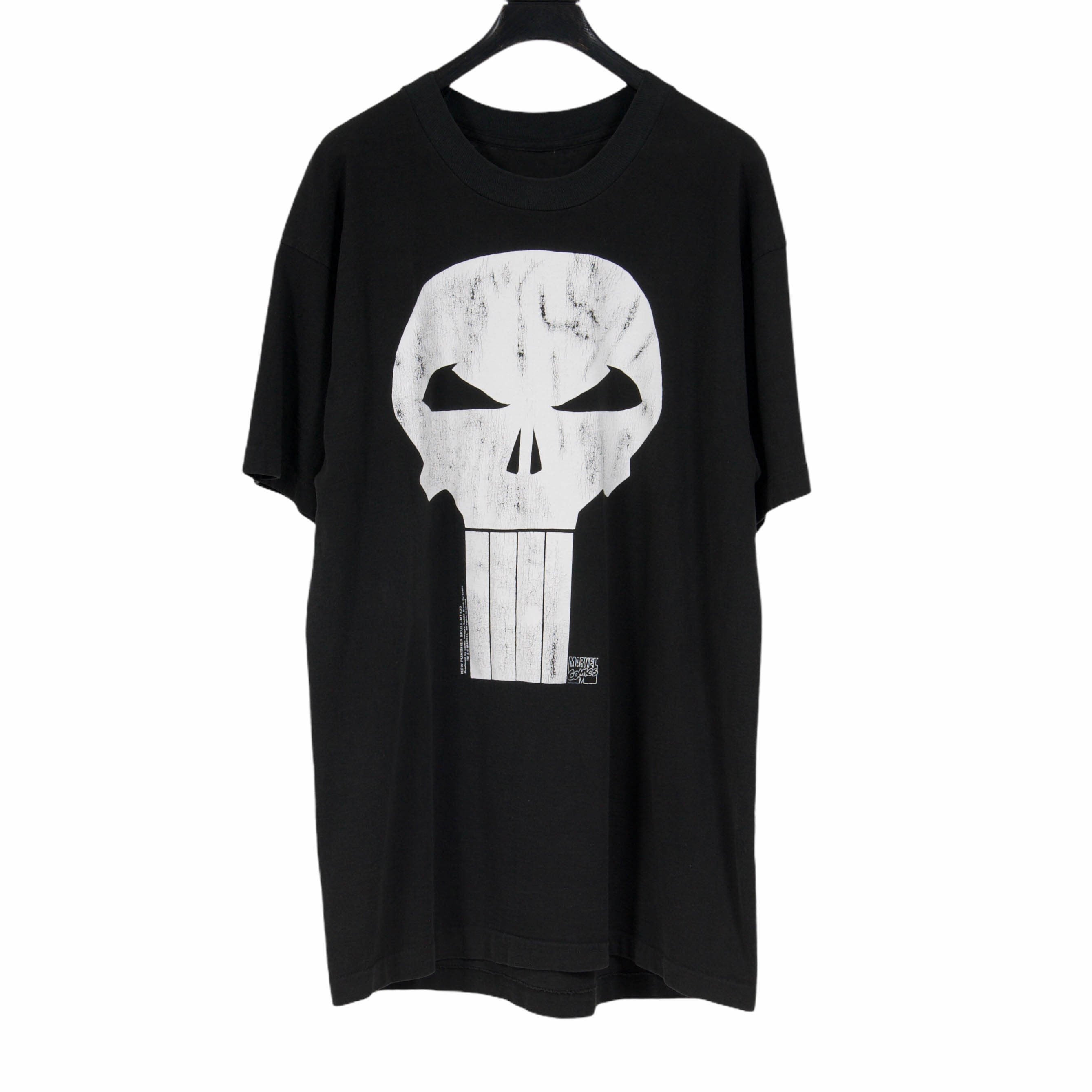 Vintage Marvel Comics New Punisher Skull Black T Shirt – THE-ECHELON