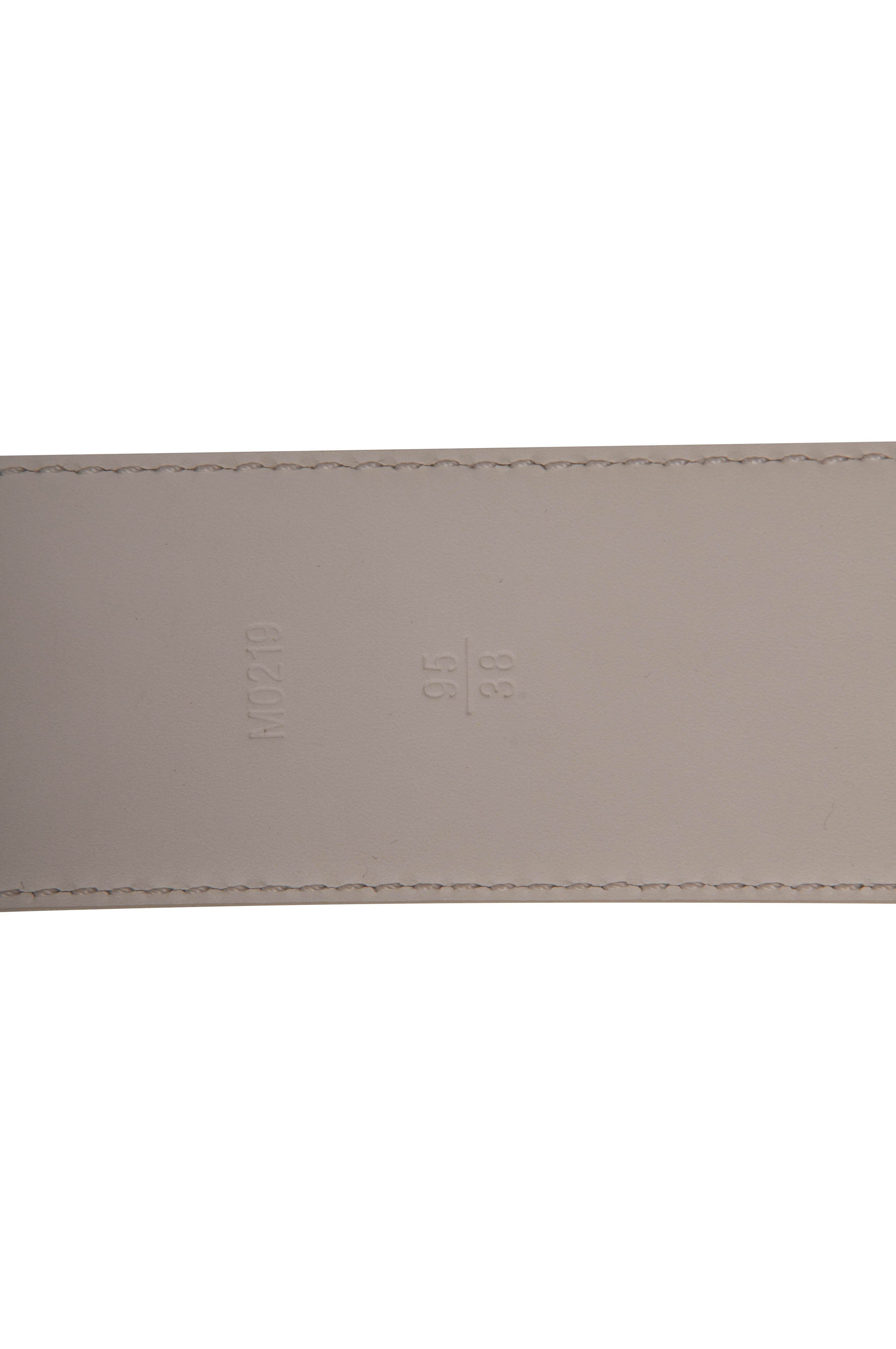 Louis Vuitton Reversible Monogram Belt White Prism 40mm Size 100 M0219  Virgil