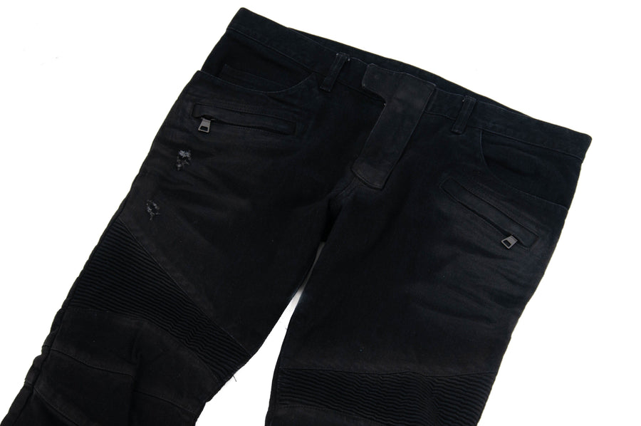 Waxed Biker Jeans BALMAIN 