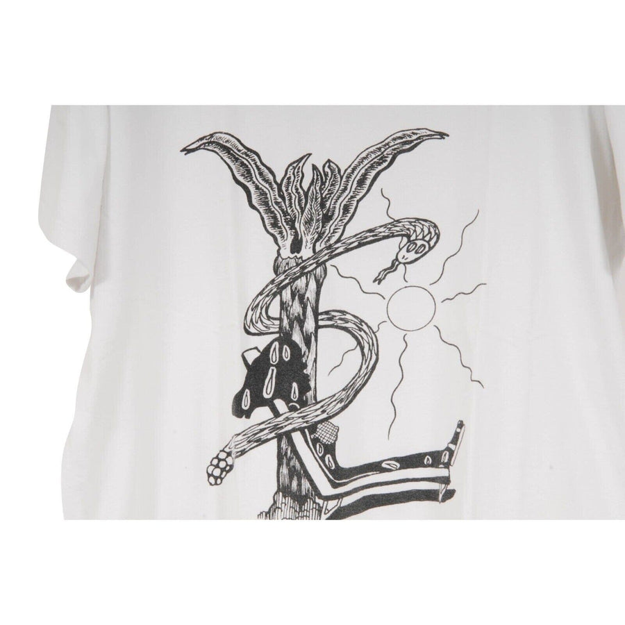 Saint YSL White Black YSL Snake Logo T Shirt Size XL – THE-ECHELON