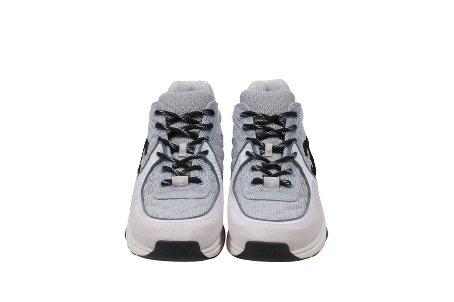 White Gray Sport Sprint Sneakers Trainers Sneakers CHANEL 
