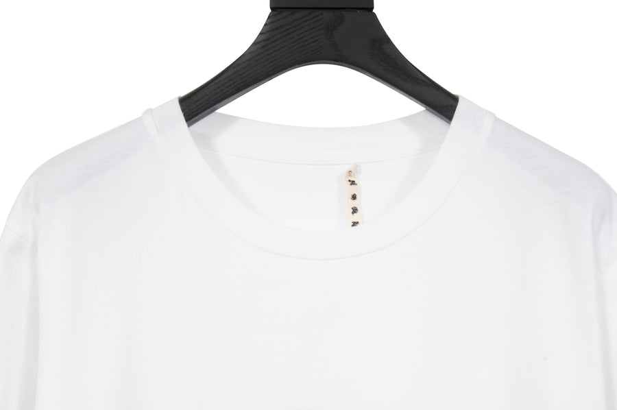 White Logo Print T Shirt Marni 