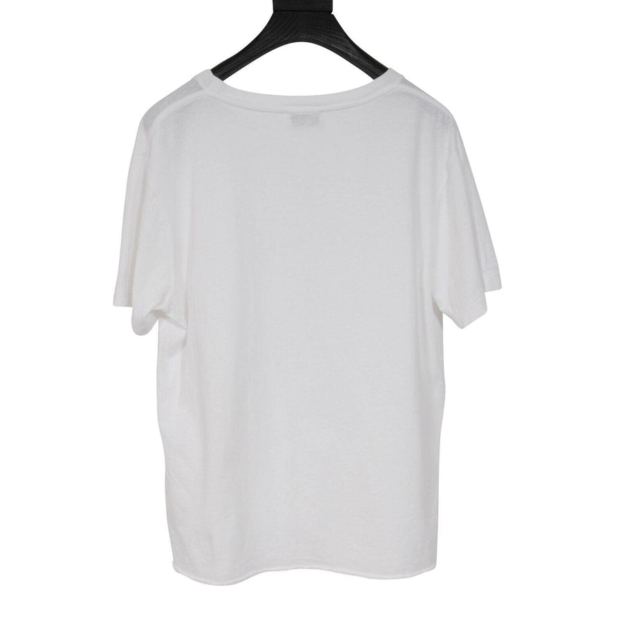 Saint Laurnet Womens Mono Boob Dress Drawing Logo T Shirt Small