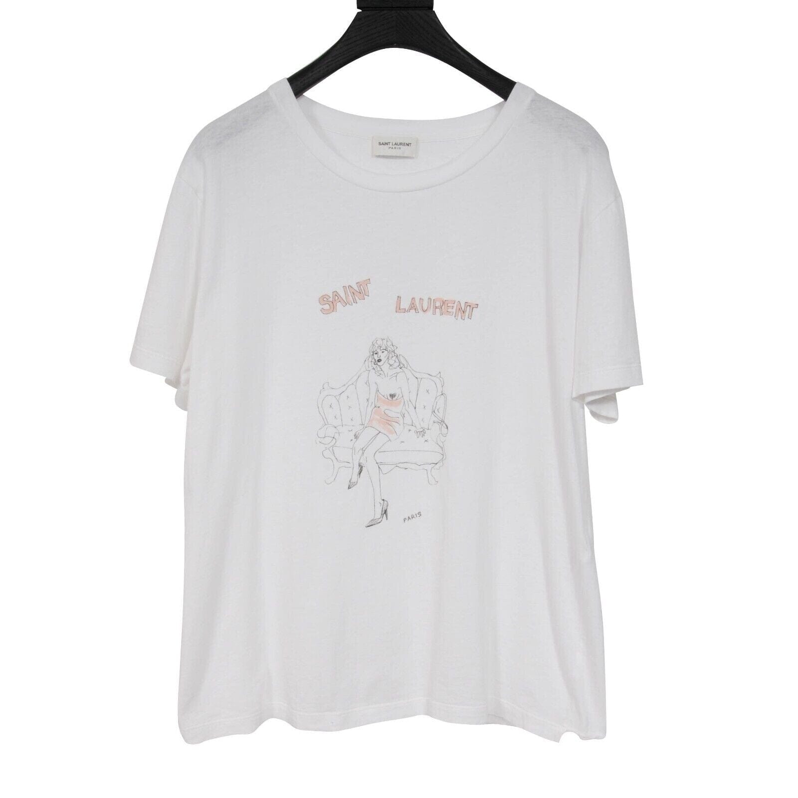 Saint laurent t shirt cheap pink