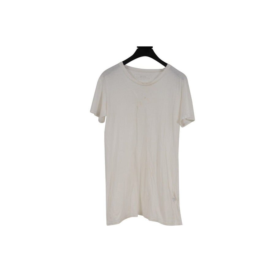 White Vintage Distressed Thrashed T Shirt BALMAIN 