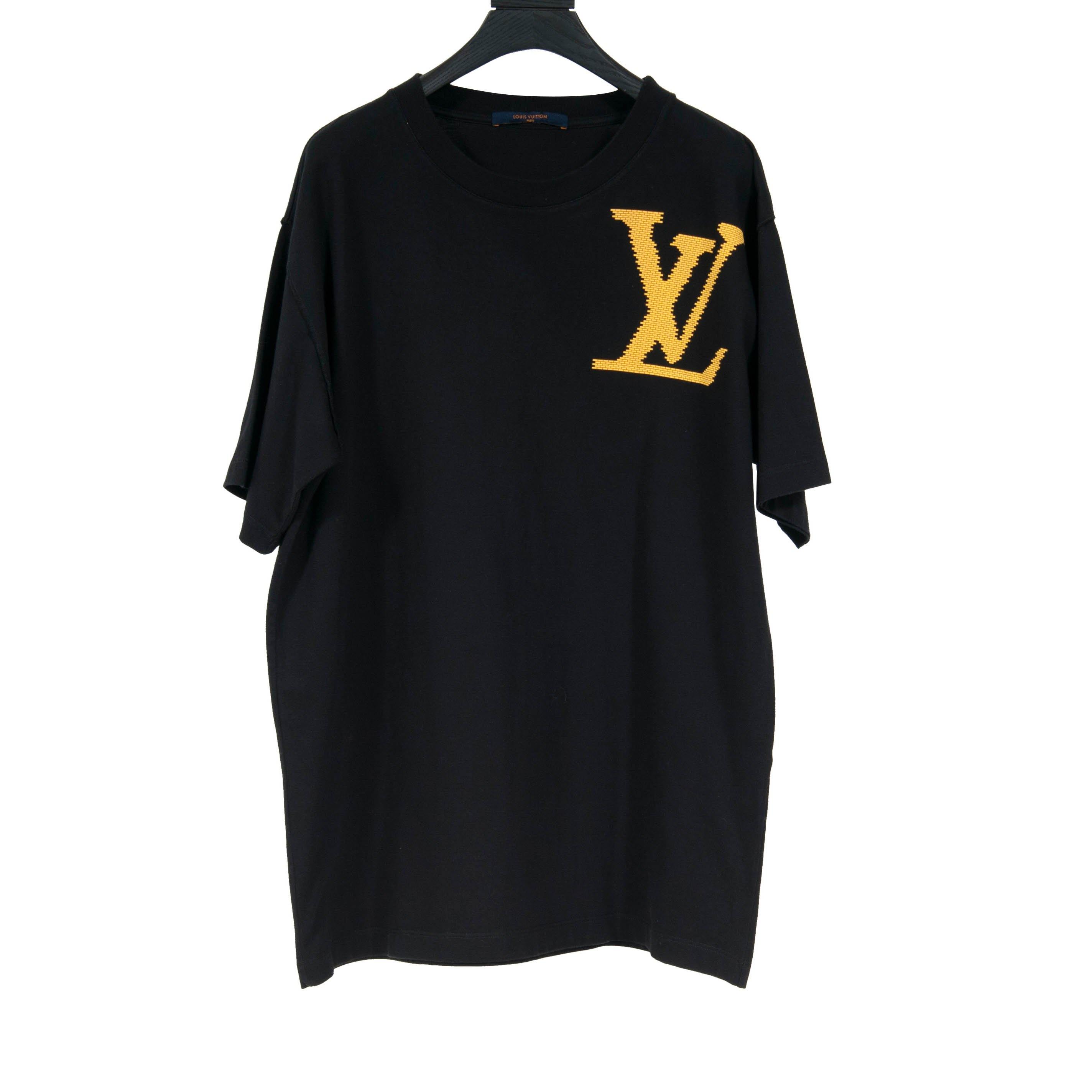 Yellow Brick Printed LV Logo T Shirt