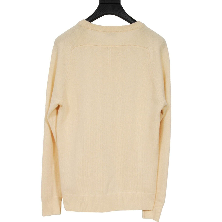 Yellow Cashmere Crewneck Sweater SAINT LAURENT 