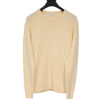 Yellow Cashmere Crewneck Sweater SAINT LAURENT 